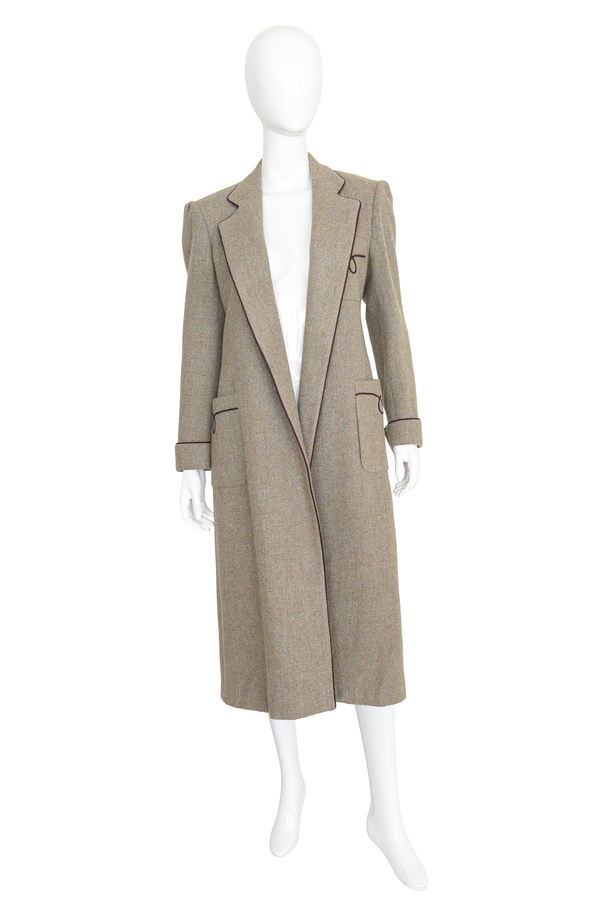 wool swing coat by Ralph Lauren on mannequin open @ Recess LA