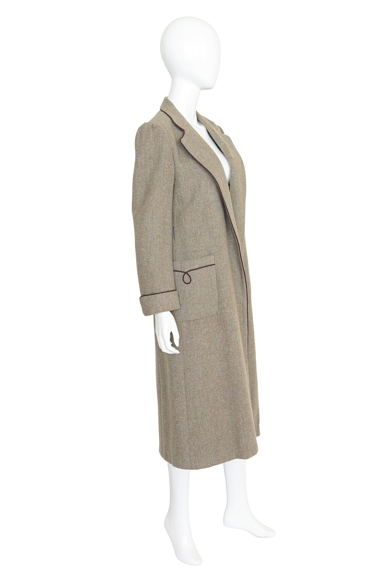 wool swing coat by Ralph Lauren on mannequin side @ Recess LA