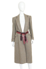 wool swing coat by Ralph Lauren on mannequin front both belts @ Recess LA