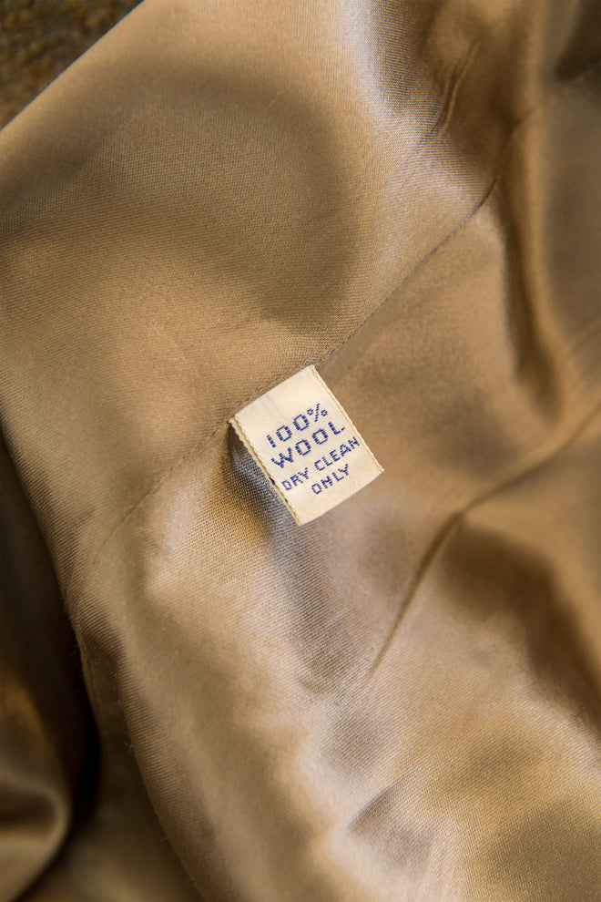 wool swing coat by Ralph Lauren fabric tag @ Recess LA