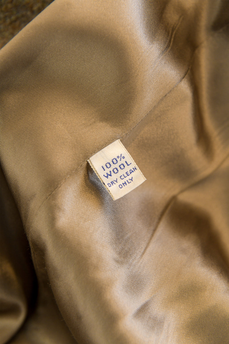 wool swing coat by Ralph Lauren fabric tag @ Recess LA