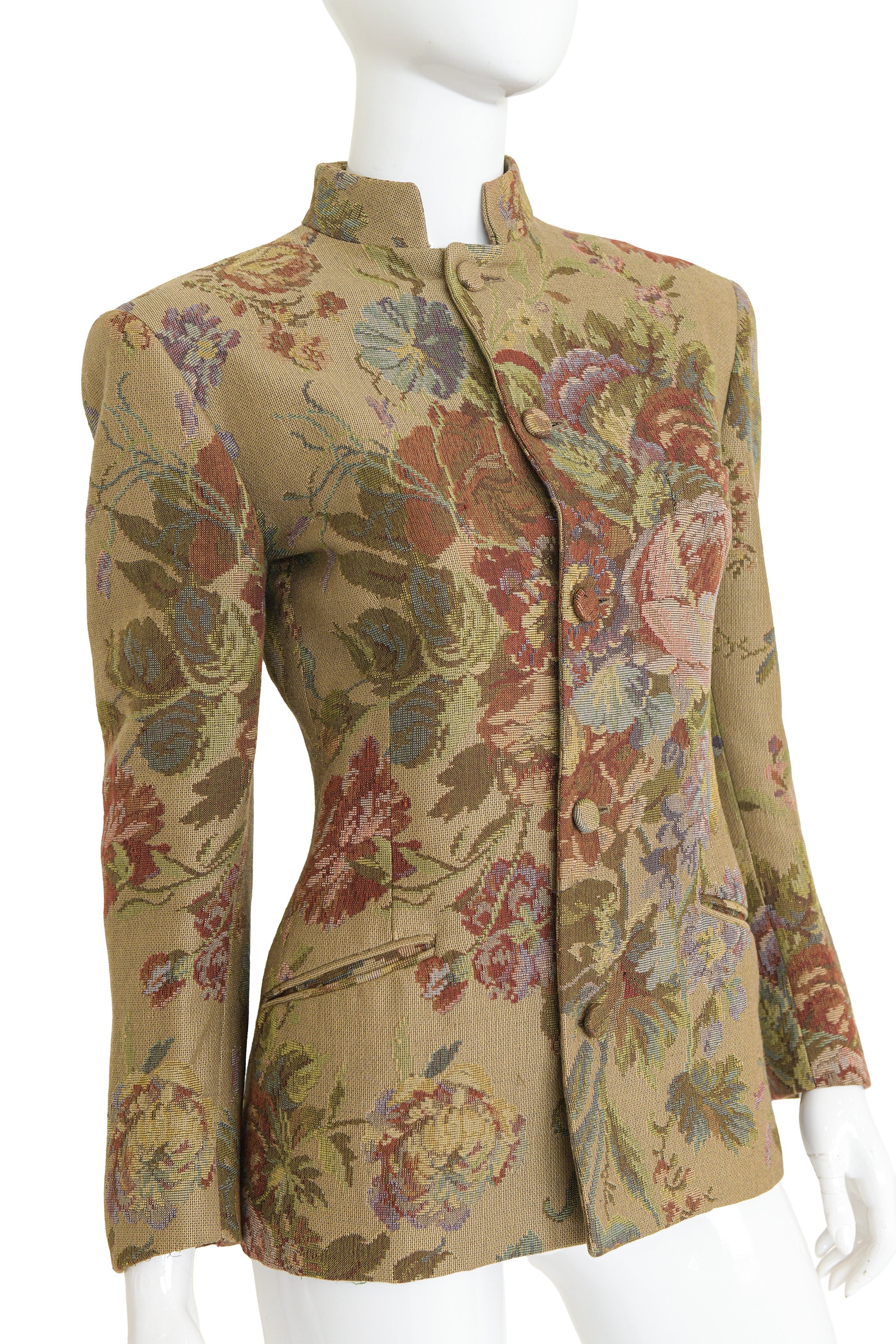 Floral Tapestry Jacket by Ralph Lauren on mannequin close @ Recess LA