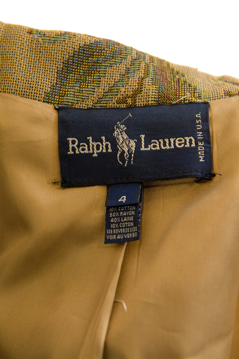 Floral Tapestry Jacket by Ralph Lauren label @ Recess LA
