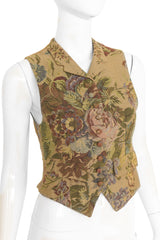 Floral Tapestry Vest by Ralph Lauren on mannequin close @ Recess LA