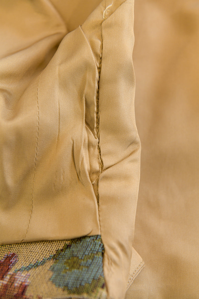 Floral Tapestry Vest by Ralph Lauren loose stitching @ Recess LA