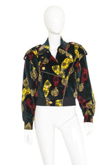 Velvet Moto Jacket by Escada on mannequin @ Recess LA