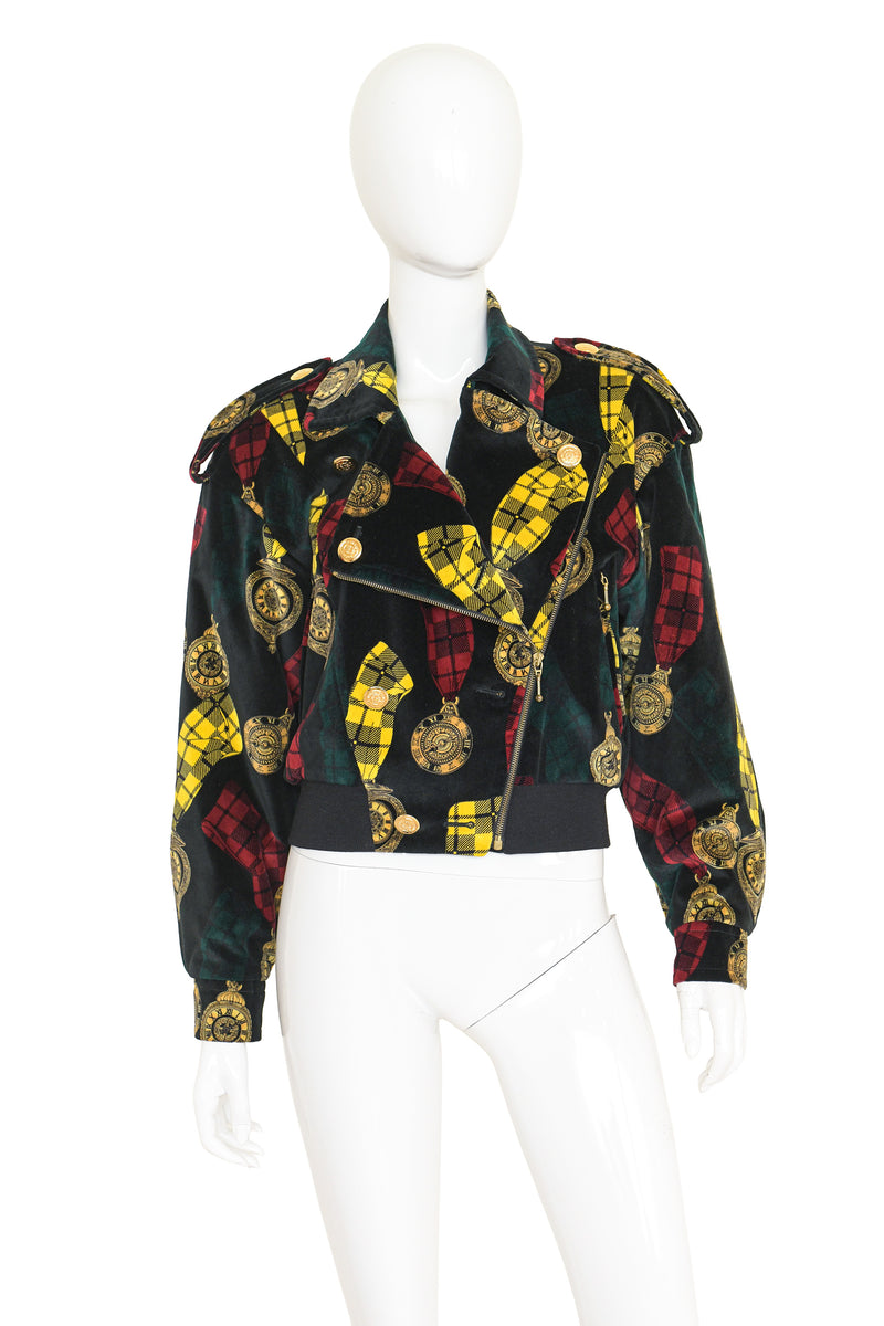 Velvet Moto Jacket by Escada on mannequin @ Recess LA