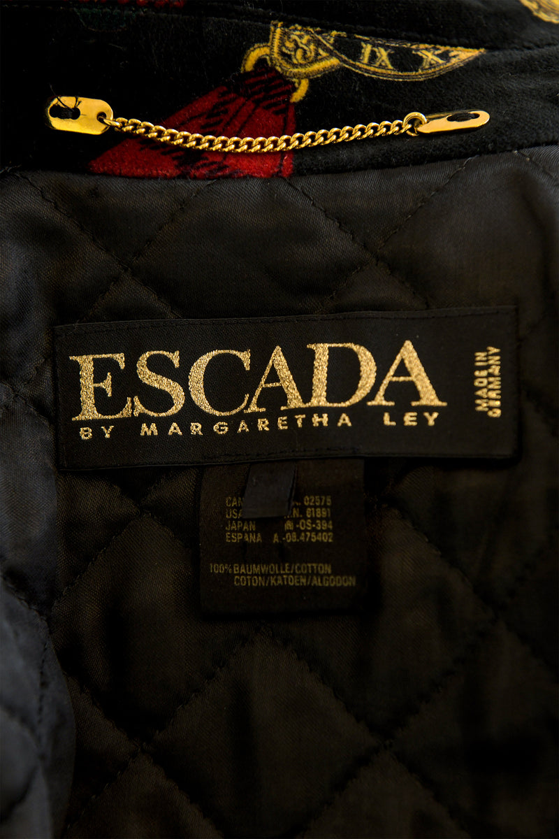 Velvet Moto Jacket by Escada label @ Recess LA