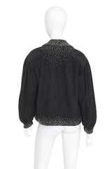 suede jacket by Halston on mannequin back @ Recess LA