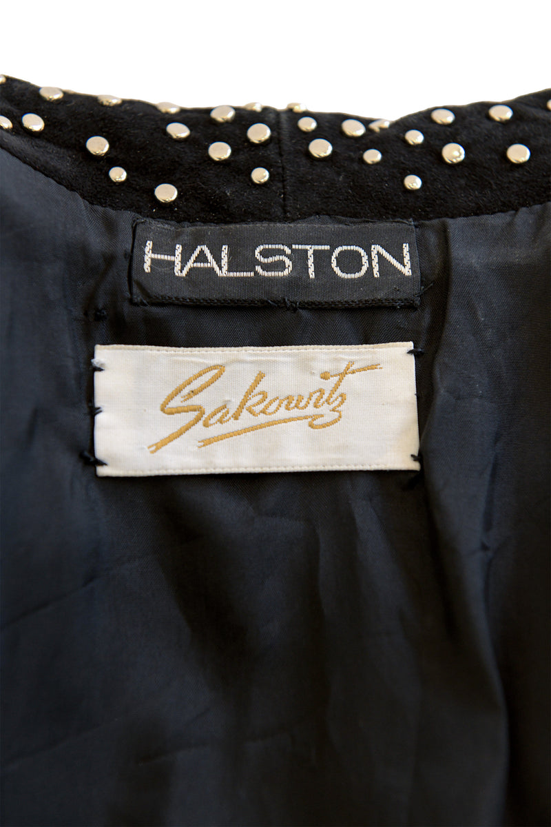 suede jacket by Halston label @ Recess LA