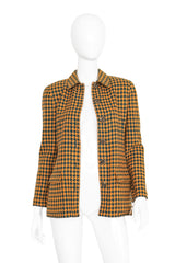 Houndstooth jacket by Valentino on mannequin open @ Recess LA