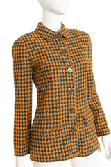 Houndstooth jacket by Valentino on mannequin close @ Recess LA