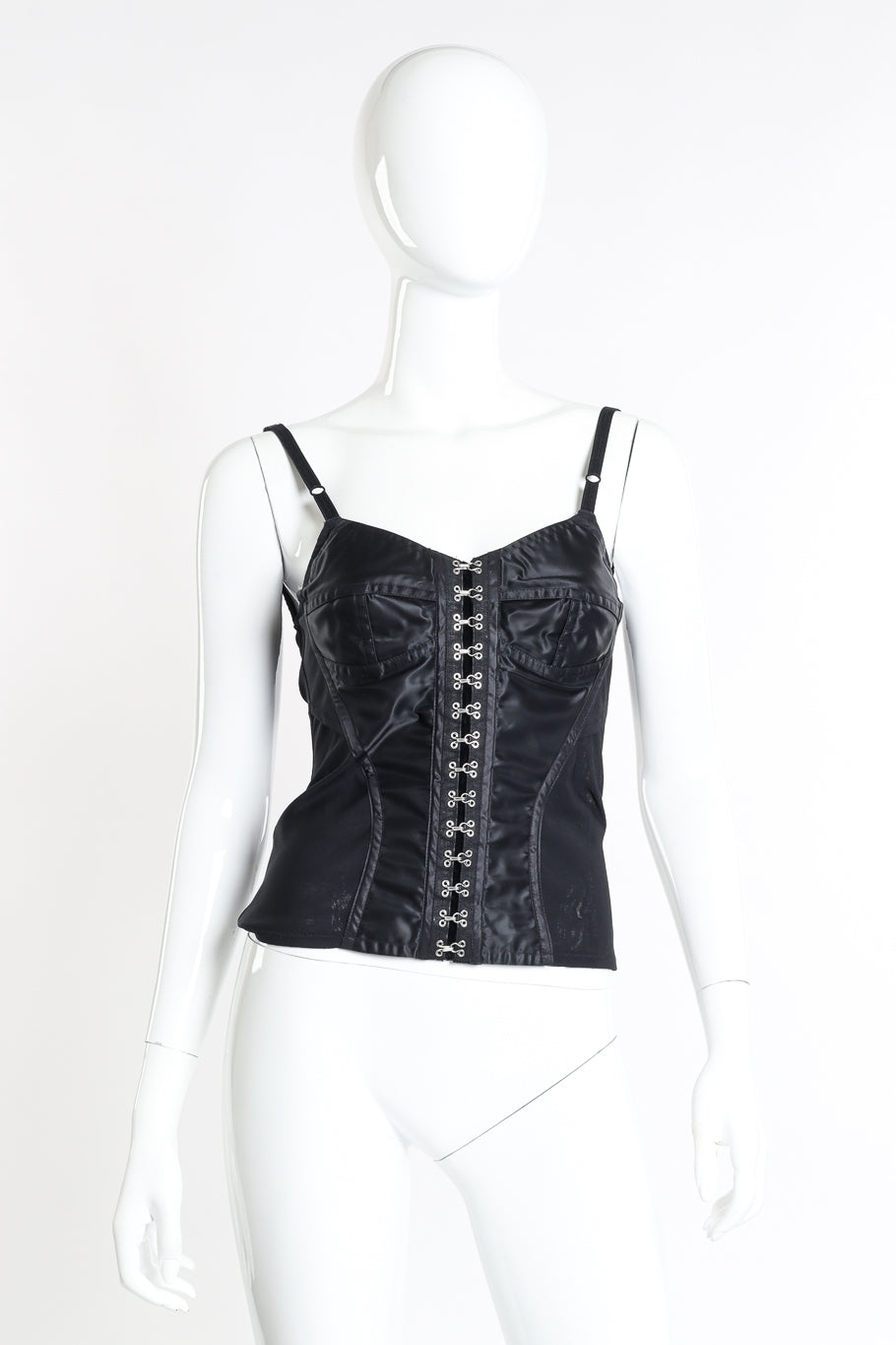 Dolce & Gabbana Nylon Mesh Bustier front on mannequin @recessla