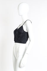 Dolce & Gabbana Pinstripe Crop Bustier side on mannequin @recessla