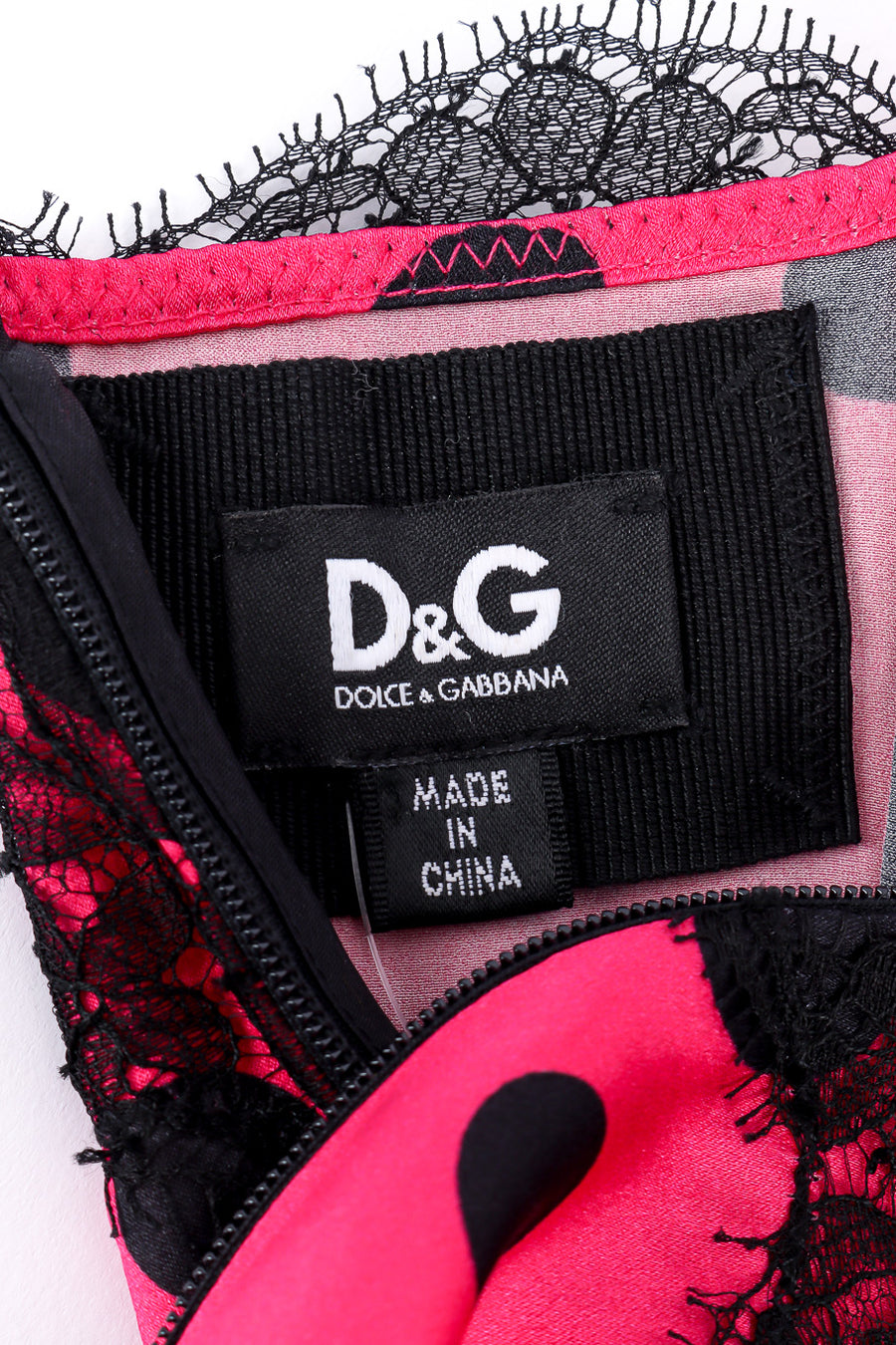 D&G Dolce & Gabbana Lace Trim Dot Camisole – Recess