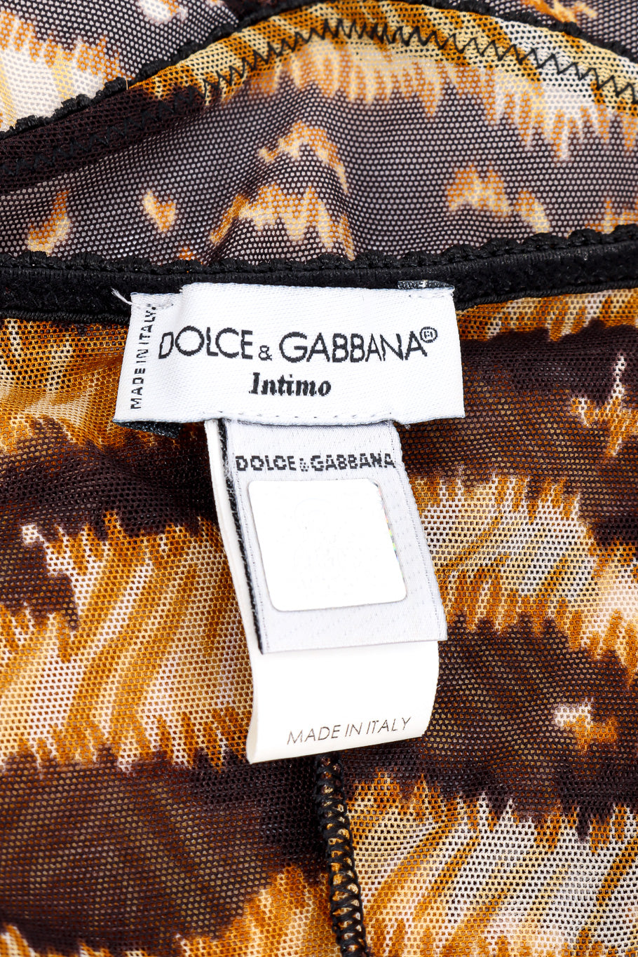 Dolce & Gabbana animal print chemise designer label @recessla