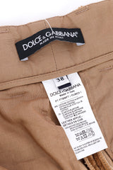 Corduroy Culotte Trouser by Dolce & Gabbana label and fabric tag @recessla