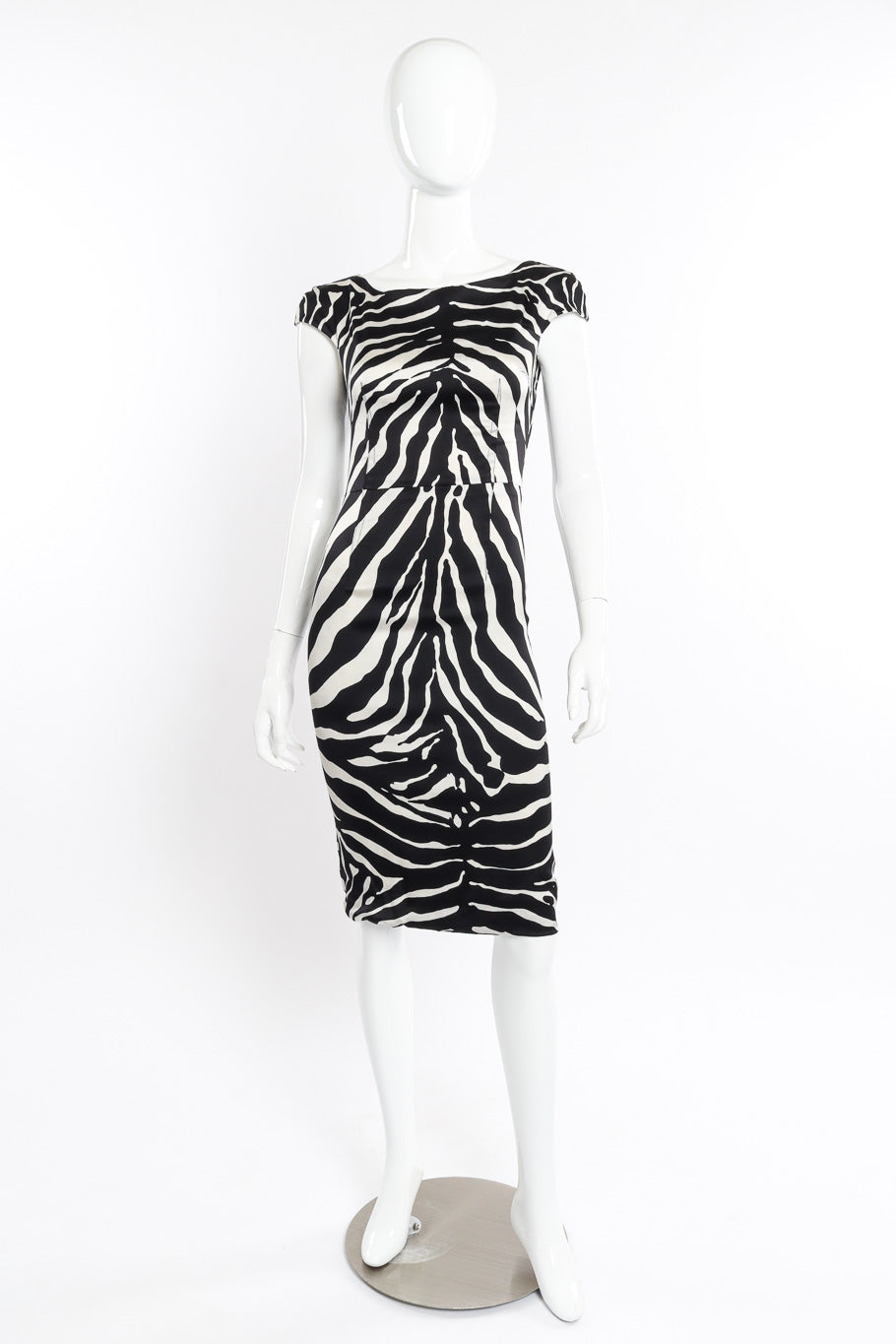 Zebra Pencil Dress by Dolce & Gabbana on mannequin @recessla