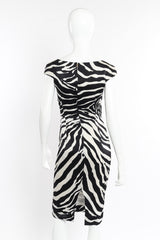 Zebra Pencil Dress on mannequin back @recesslaZebra Pencil Dress by Dolce & Gabbana on mannequin back @recessla