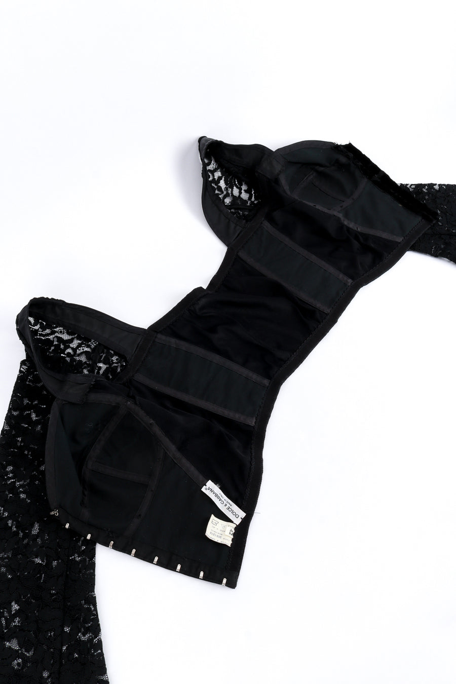 Vintage Dolce & Gabbana 1993 S/S Satin & Lace Crop Bustier – Recess