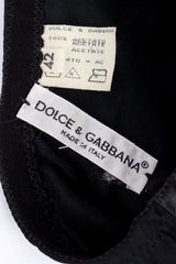 D&G 1993 S/S Satin & Lace Crop Bustier tag @RECESS LA