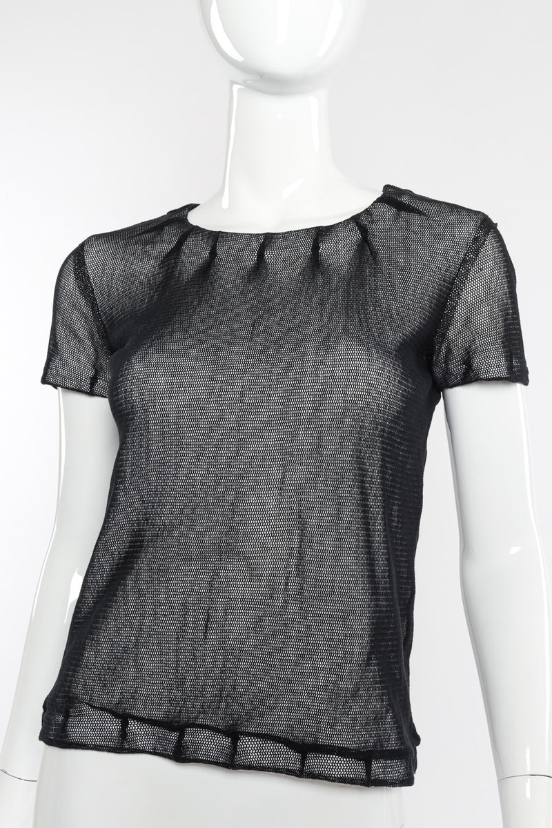 Mesh t-shirt by Dolce & Gabbana on mannequin @recessla