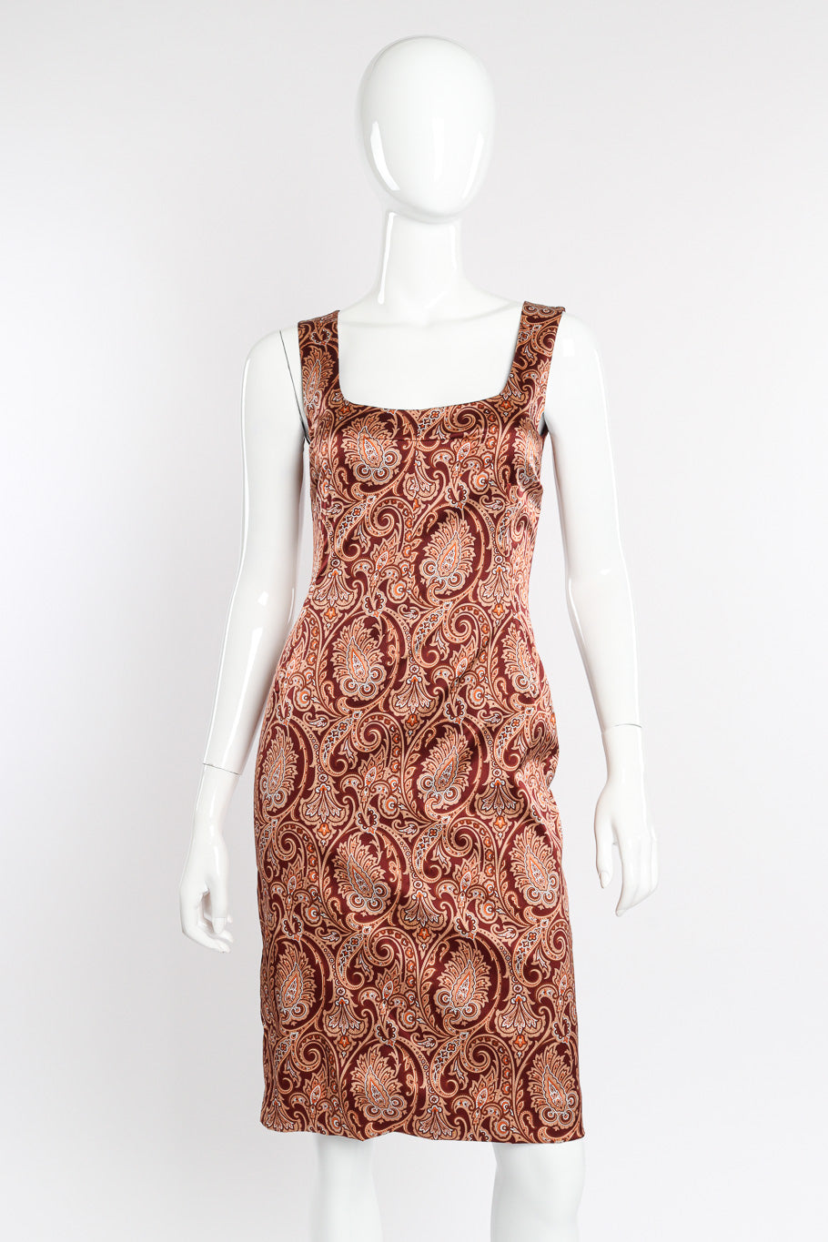 Sheath dress by Dolce & Gabbana on mannequin front far @recessla