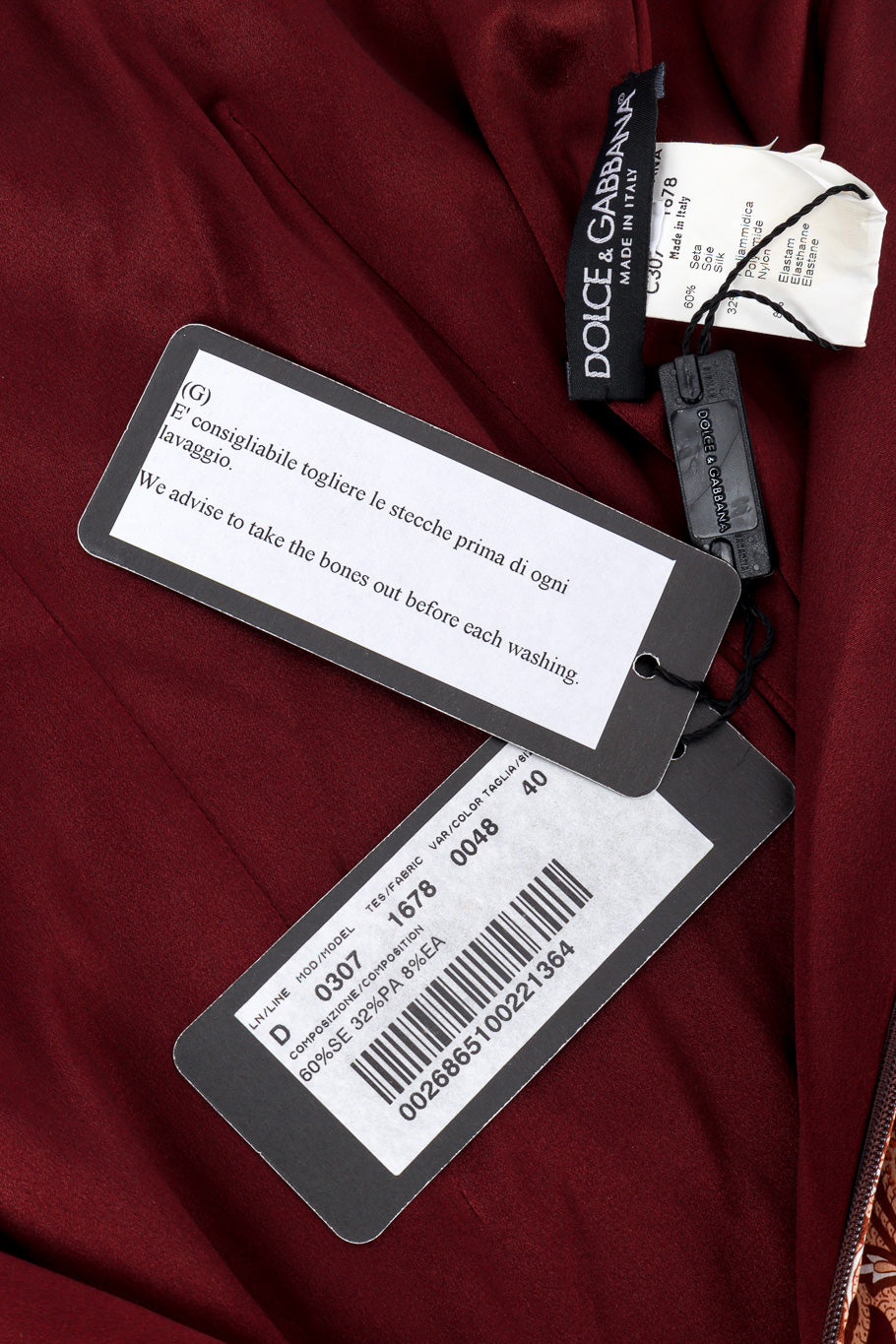 Sheath dress by Dolce & Gabbana back of tags @recessla