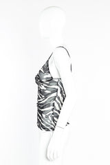 Dolce & Gabbana zebra print mesh camisole top on mannequin @recessla