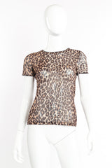 Leopard Mesh Top by Dolce & Gabbana on mannequin @recessla