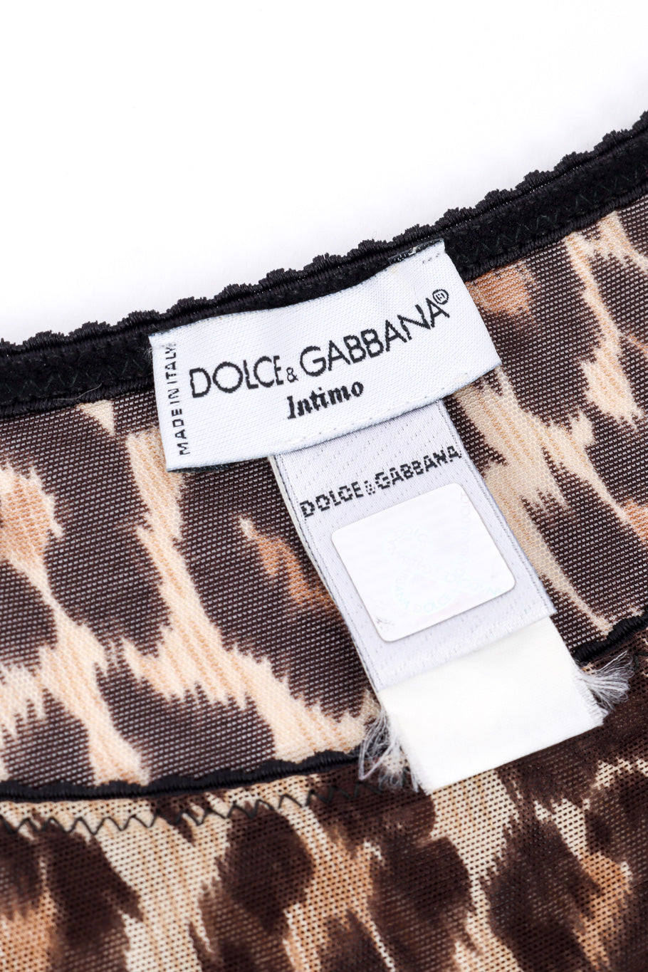 Leopard Mesh Top by Dolce & Gabbana label @recessla