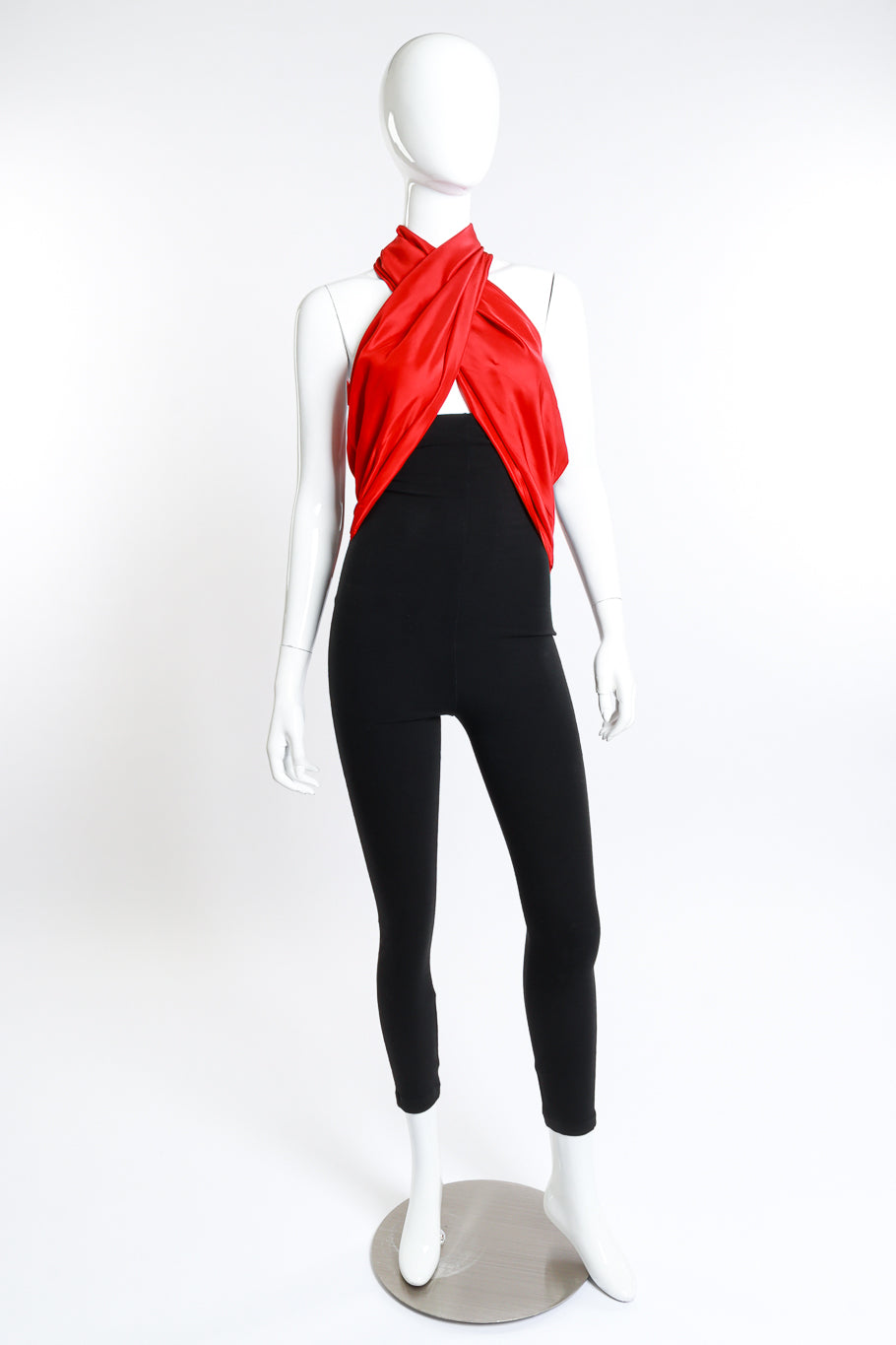 Convertible Halterneck Jumpsuit by Dolce & Gabbana front on mannequin @RECESS LA