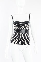 Dolce & Gabbana zebra print bustier tank top on mannequin @recessla