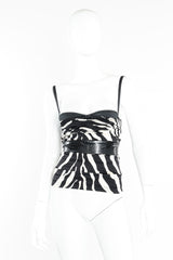 Dolce & Gabbana zebra print bustier tank top on mannequin @recessla