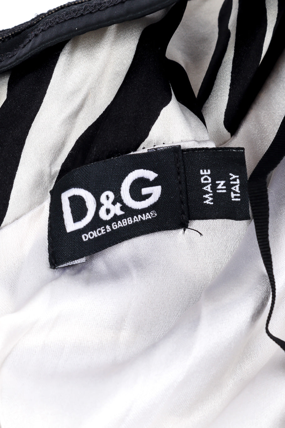 Dolce & Gabbana zebra print bustier tank top designer label @recessla