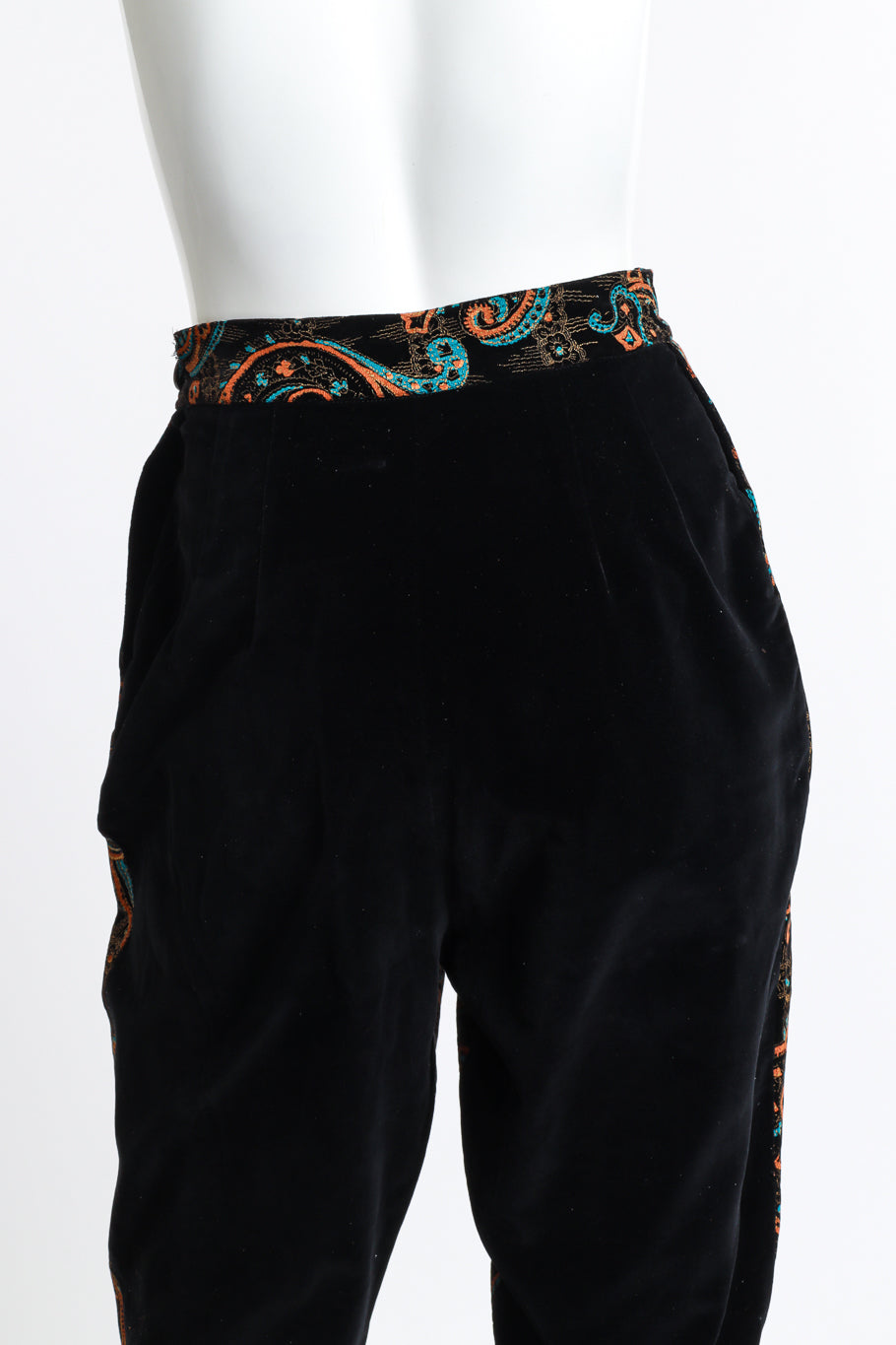 Paisley Pant Set by Dallas Sportswear pants detail on mannequin @RECESS LA