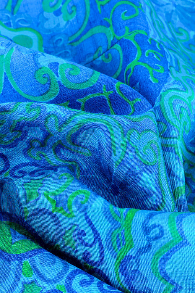 Choisy Persian Print Caftan Lounge Dress fabric @RECESS LA