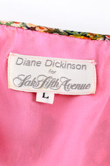 Diane Dickinson Garden Bouquet Peasant Dress II label @RECESS LA