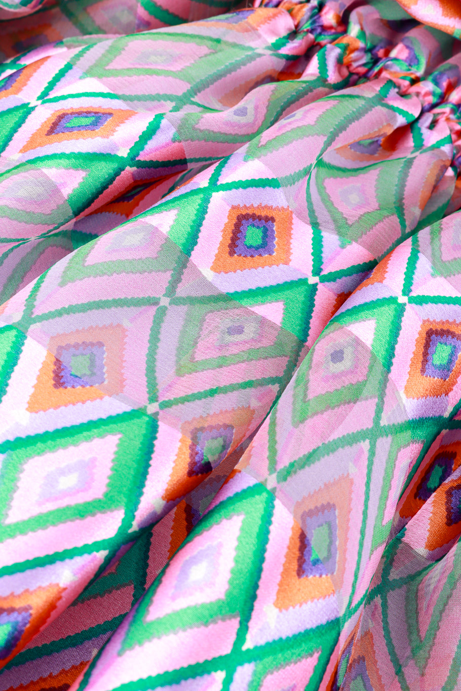 Diane Dickinson Diamond Stripe Maxi Dress fabric @RECESS LA