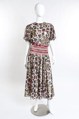 Vintage Diane Freis Metallic Animal Cheetah Dress front dress only on mannequin @recess la