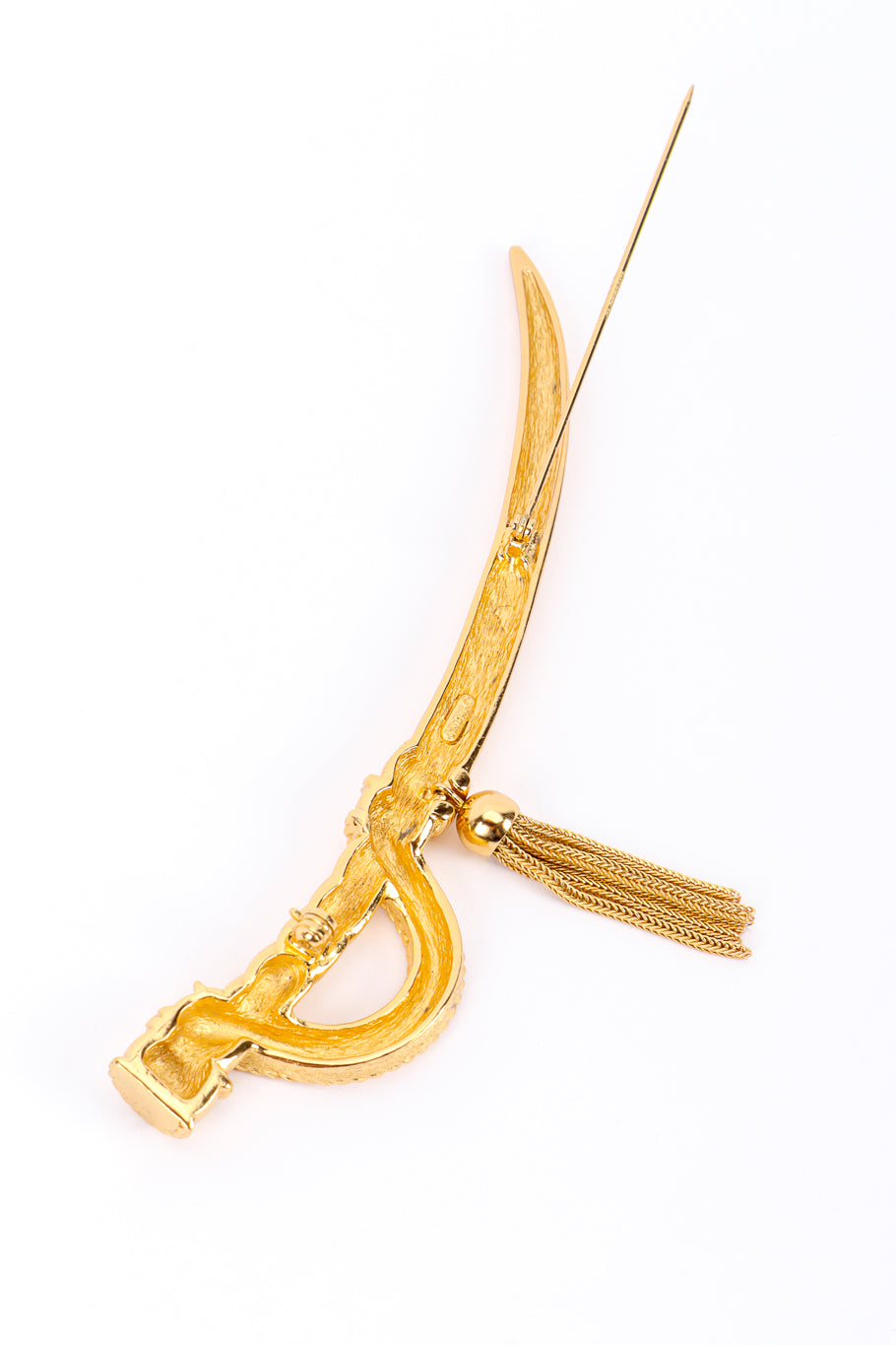 Vintage Christian Dior Saber Sword Brooch pin unhinged @recessla