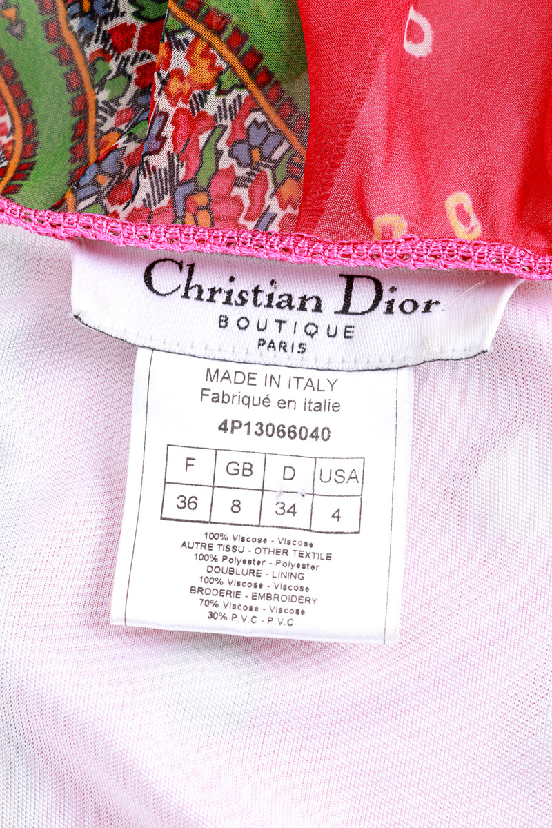 Coin Charm Dress by Christian Dior  label @recess LA