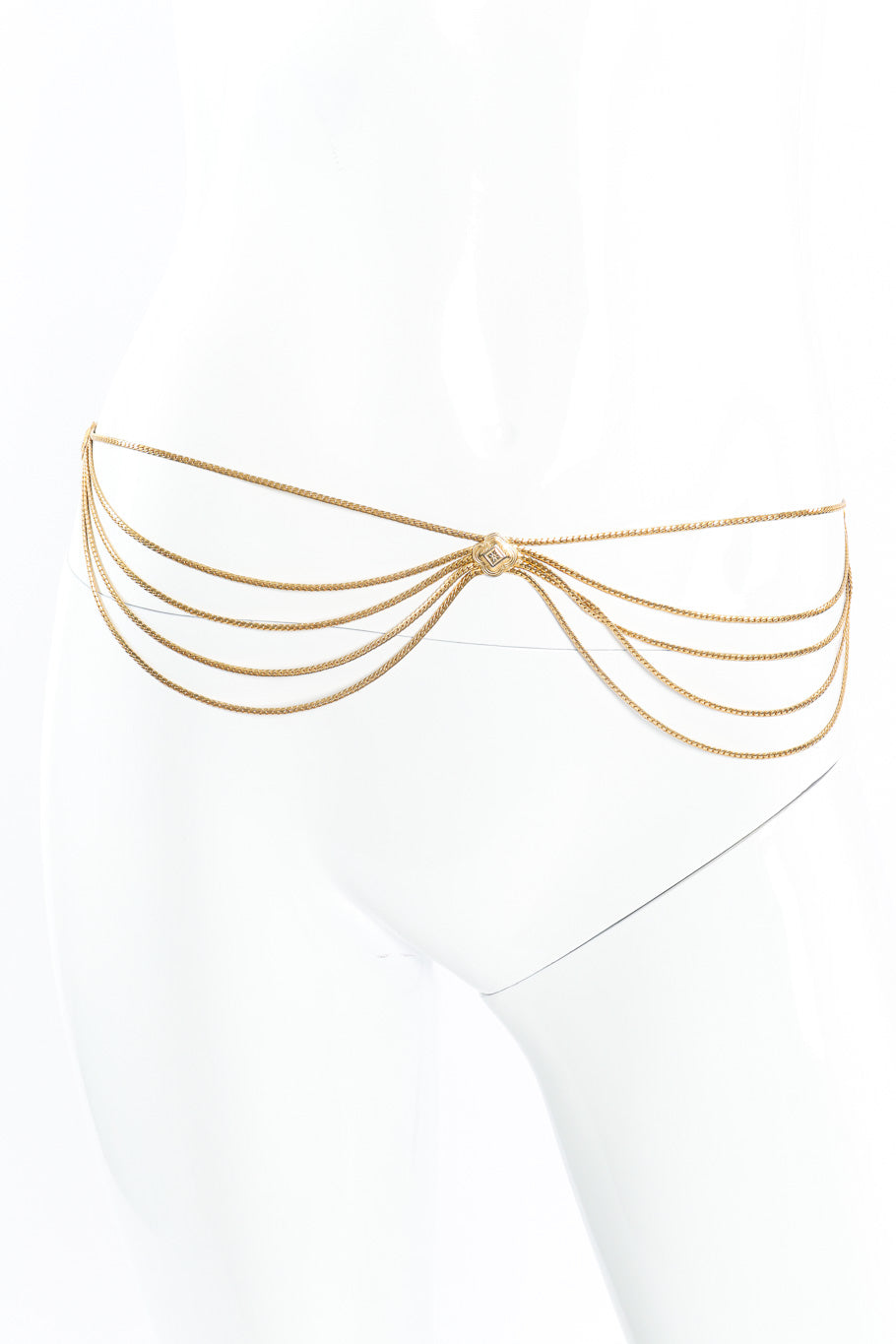 Christian Dior draped waist chain on mannequin @recessla