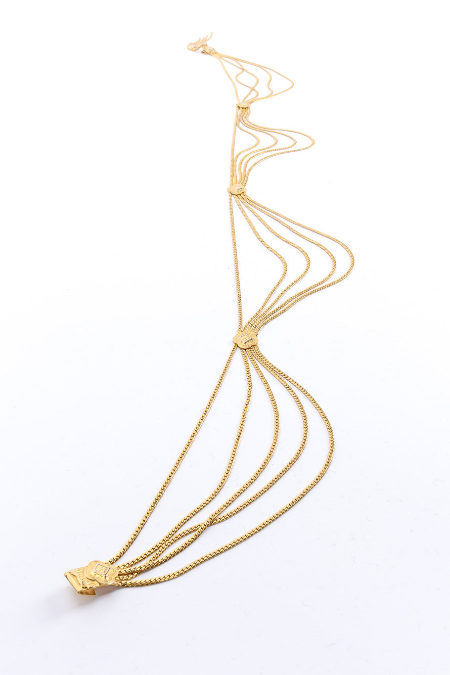 Christian Dior draped waist chain on flat-lay @recessla