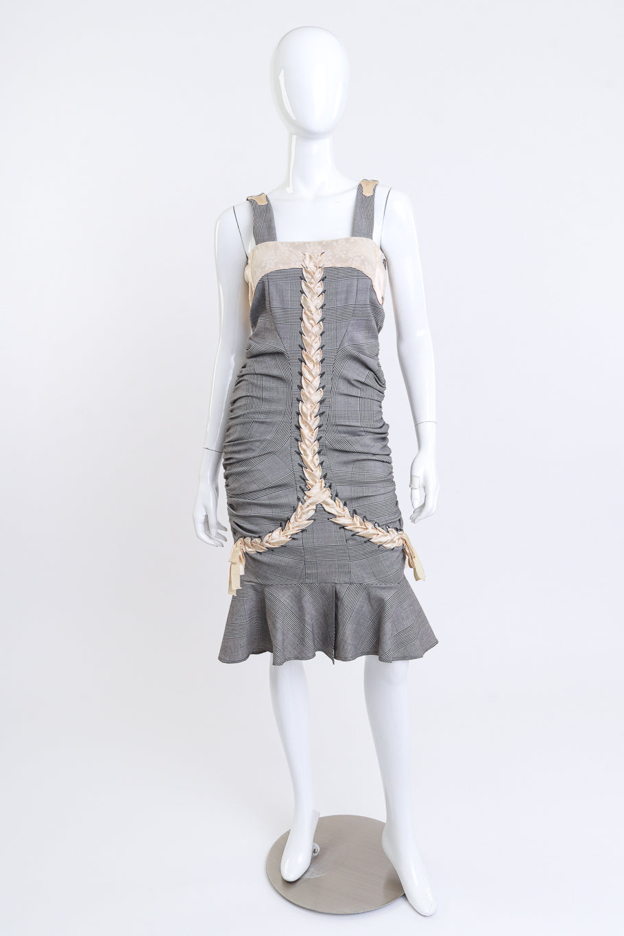 Ruched Lace-Up Dress by Christian Dior on mannequin @ recess LA