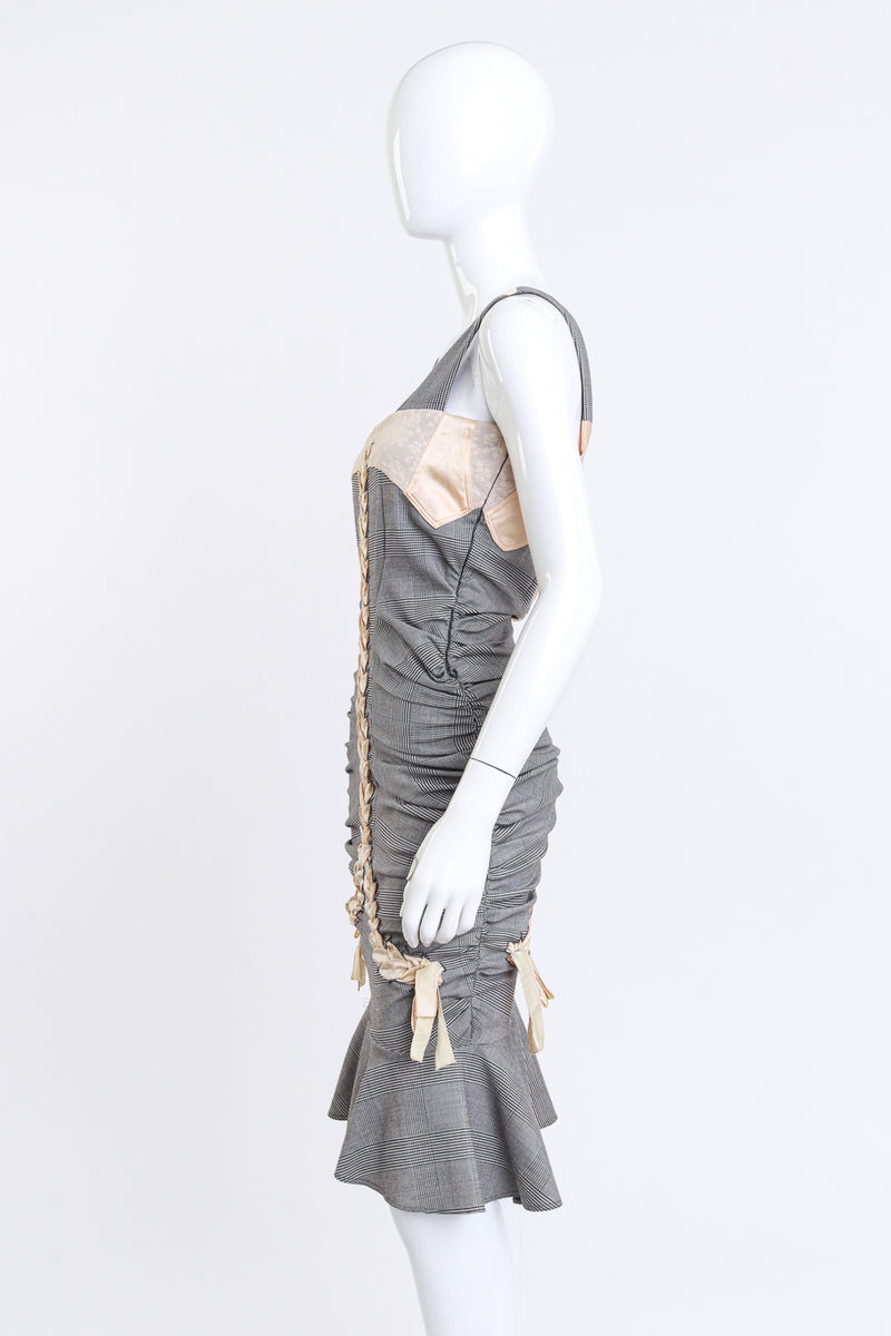 Ruched Lace-Up Dress by Christian Dior on mannequin side @ recess LA