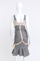 Ruched Lace-Up Dress by Christian Dior on mannequin back @ recess LA