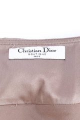 Vintage Christian Dior Ruched Strappy Bow Dress label @recess la