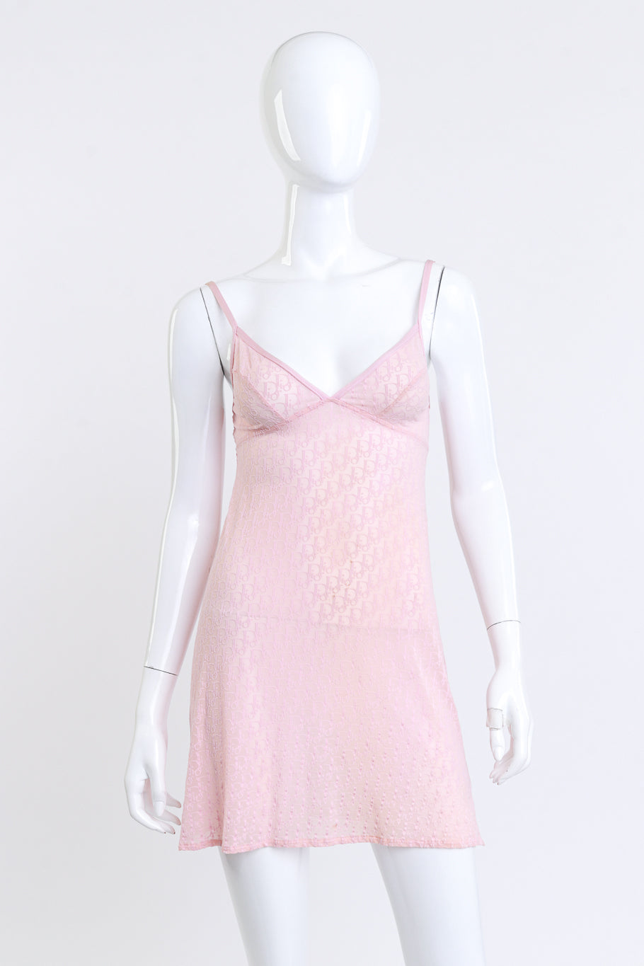 dior pink mini dress Vintage Christian Logo Jacquard Slip – Recess a fitted bodice Ronnie Dunn – Long Red Picot Color:Mid Teal*