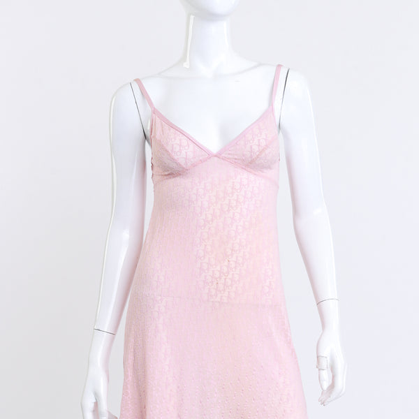 vintage dior slip dress Baby Pink Christian Empress Vintage Christian Dior Maxi Slip